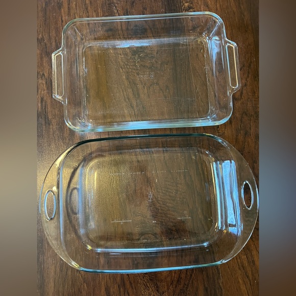 Anchor Hocking Kitchen Anchor 3 Quart 4 Quart Glass Baking Pans